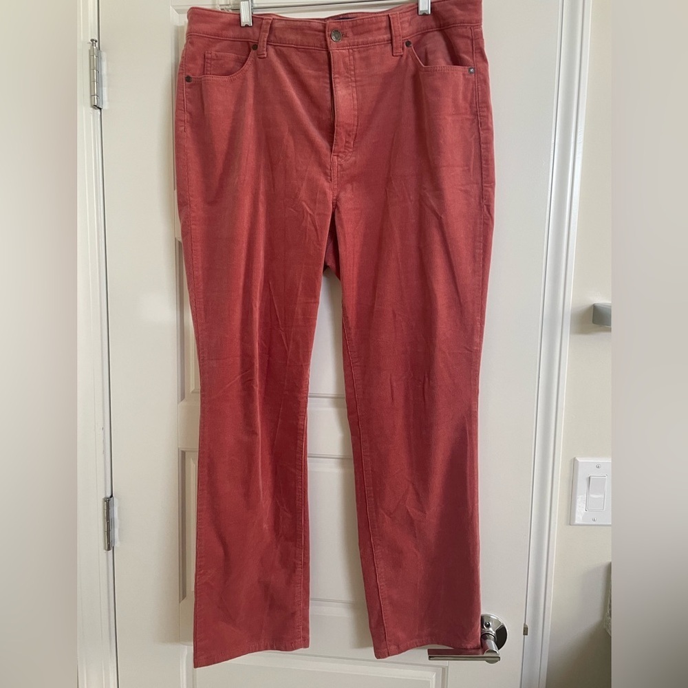 Talbots 14P Pink Cords Preppy Academia Career Pants - Picture 1 of 5